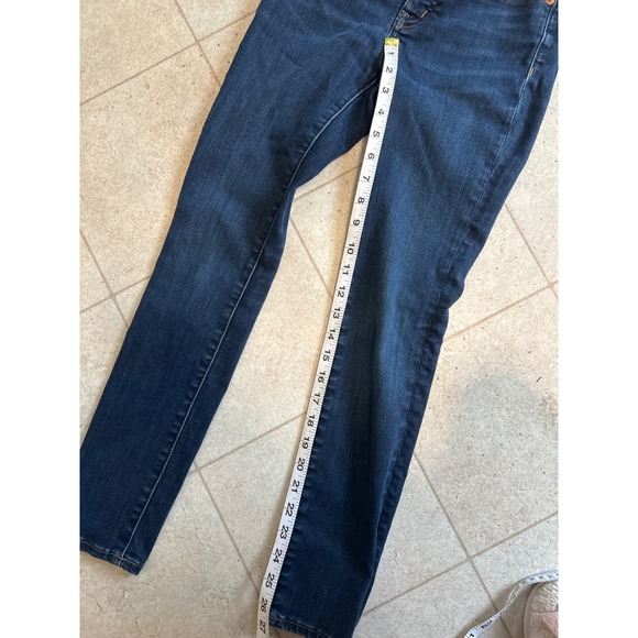Madewell 9" Mid Rise Skinny Jeans Dark Wash Denim Classic Style Size 23 Petite - Picture 6 of 6